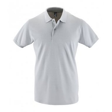 SOLS Herren Perfect Pique Kurzarm-Poloshirt (Reines Grau)