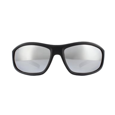 Montana Sonnenbrille SP311C Schwarzer Gummi Revo Silber Spiegel Polarisiert