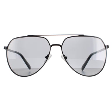 Calvin Klein Aviator Mens Shiny Schwarz Solid Smoke CK20124S