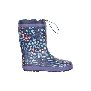 Mountain Warehouse - Kinder Gummistiefel, Leo-Muster (Violett)