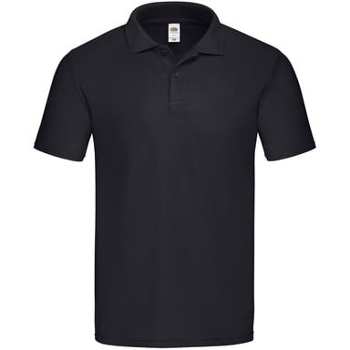 Fruit of the Loom Herren Original Pique Polo Shirt (Schwarz)