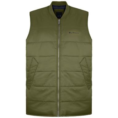 Ben Sherman – Gesteppte Herrenweste in Grün
