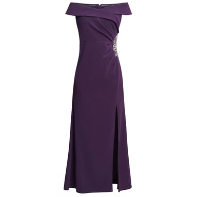 Suzanne Portrait Collar Long Dress
