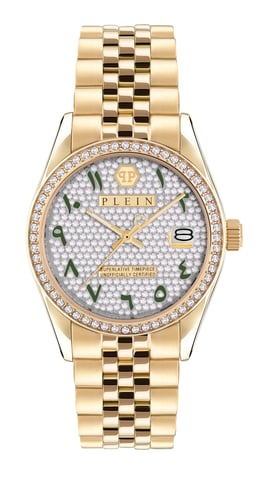 Philipp Plein Date Superlative Damen Gold Uhr PW2BA0223