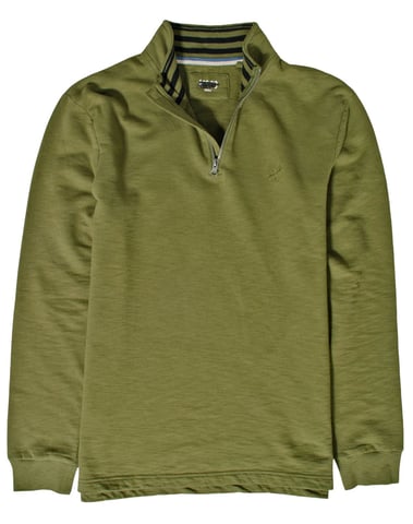Quarter Zip Cotton Sweatshirt