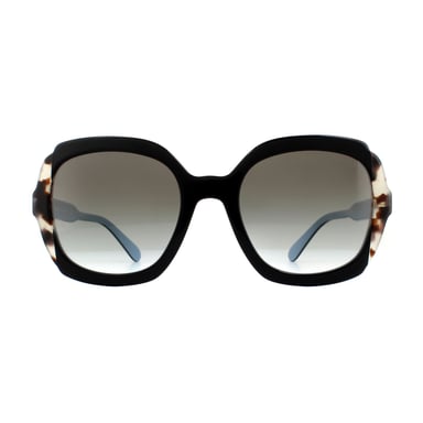 Prada Sonnenbrille PR 16US KHR0A7 Schwarz Azurblau Gepunktet Braun Grau Gradient
