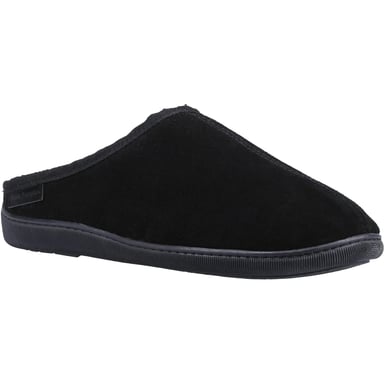 Hush Puppies Herren Ashton Wildleder Hausschuhe (Schwarz)
