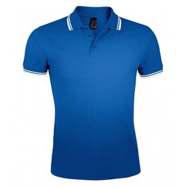 SOLS - Polo manches courtes PASADENA - Homme (Bleu roi/blanc)