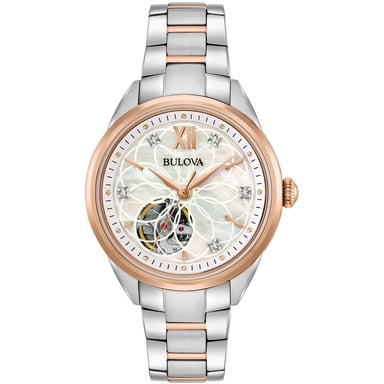 Bulova Neue Automatik Damenuhr Mehrfarbig 98P170