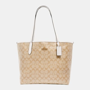 Signature PVC Stadt Shopper Tasche
