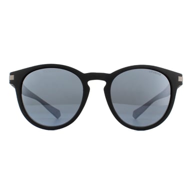 Polaroid Sonnenbrille PLD 2087/S 003 EX Matt Schwarz Silber Spiegel Polarisiert