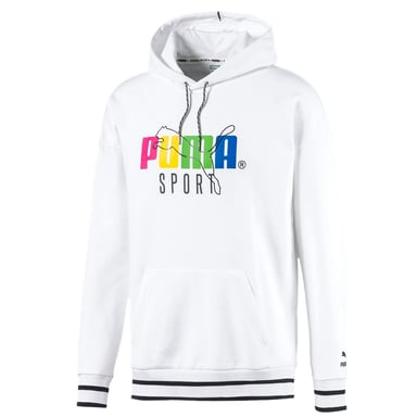 Puma TFS Langarm Pullover White Herren Hoodie 597340 02