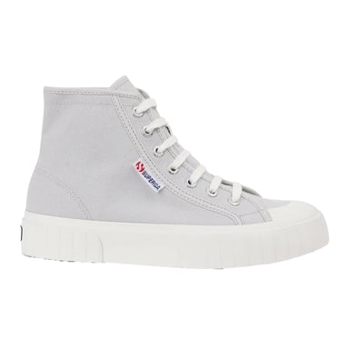 Superga - Damen High Tops "2696", gestreift (Grau Silber/Avorio)
