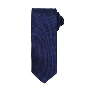 Premier Mens Micro Waffle Formal Work Krawatte (2er-Pack) (Marine)