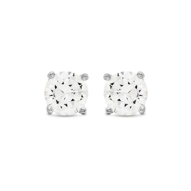 Luxenter Ohrringe, 925er Sterlingsilber und glänzende Zirkonia mit rhodinierter Oberfläche