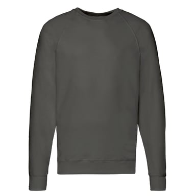 Fruit of the Loom - Sweatshirt für Herren/Damen Unisex Raglanärmel (Hellgrau)
