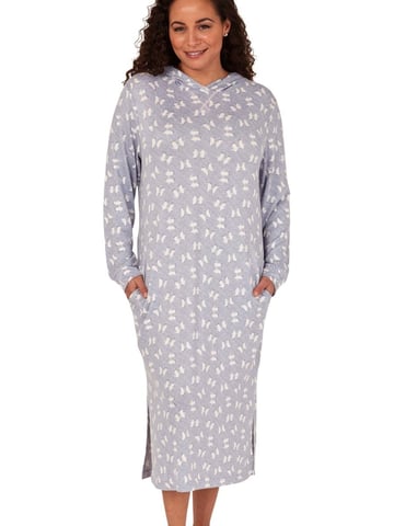 Penguin Print Hooded Lounge Dress