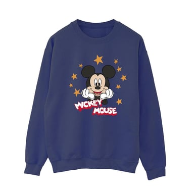 Disney Damen/Damen Mickey Mouse Stars Sweatshirt (Marineblau)