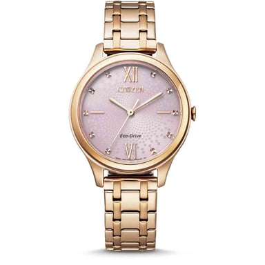Citizen roségold Damen Armbanduhr EM0503-75X
