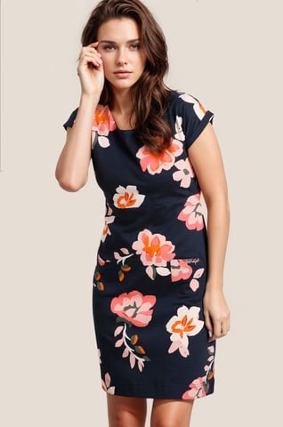Navy Floral 'Tallahasee' Print Dress