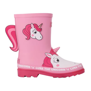 Regatta - Kinder Gummistiefel "Mudplay II", Luna Das Einhorn (Pink)