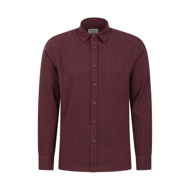 Mountain Warehouse Herren Bamford Melange Hemd (Burgund)