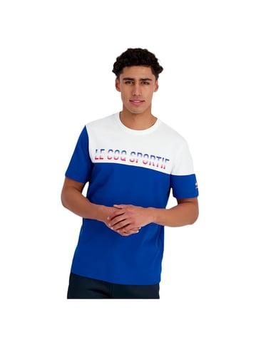 Le Coq Sportif Tricolor-T-Shirt für Herren