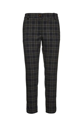 7/8 Länge Karo Punto di Roma Crop-Hose