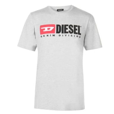 Diesel T-Diego-Division Logo Grau T-Shirt