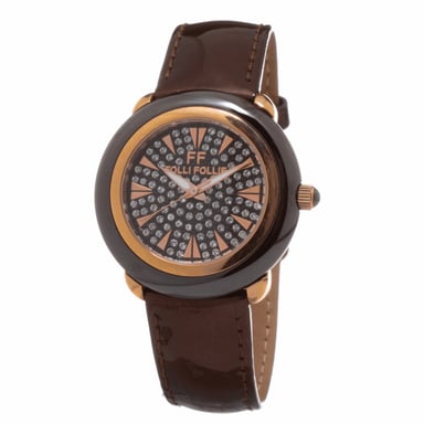 Folli Follie Damenuhr Quartz Grau Pink Gold