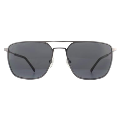 Lacoste Aviator Mens Matte Gunmetal Grau Sonnenbrille