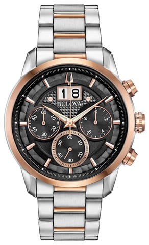 Bulova Sutton Mehrfarbig Herren Armbanduhr 98B335
