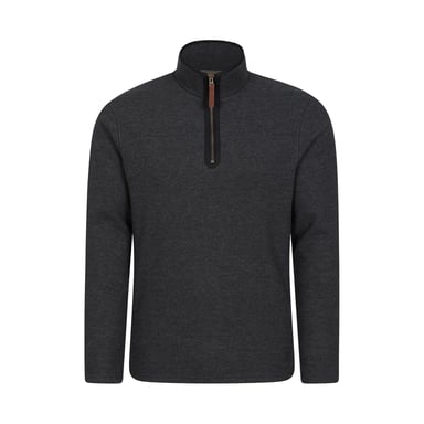 Mountain Warehouse Herren Beta Kontrast Zip Top (Holzkohle)