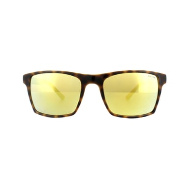 Polizei-Sonnenbrille S1870M L50G Glänzend Havanna Ocker Grau