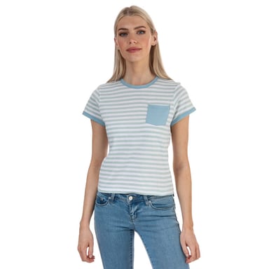 T-shirt rayé Brave Soul Pour Femme en Vert menthe