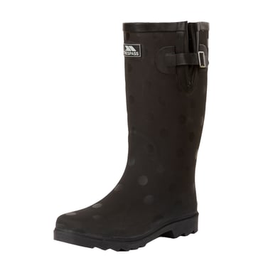 Trespass Damen Gummistiefel Elena mit Muster (Schwarz)