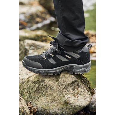 Mountain Warehouse - Herren Wanderschuhe "Voyage", Wildleder (Pechschwarz)