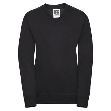 Russell Collection - Sweatshirt V-Ausschnitt für Kinder (Schwarz)