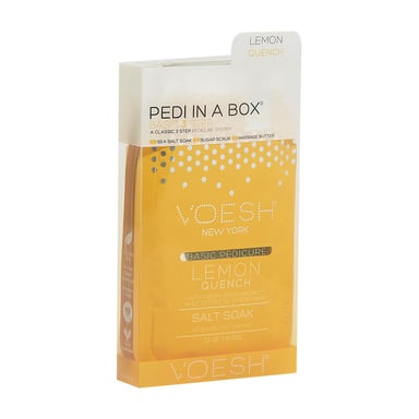 Voesh 3 Step Basic Pedi in a Box Lemon Quench