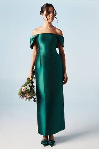 Twill Column Bridesmaids Dress