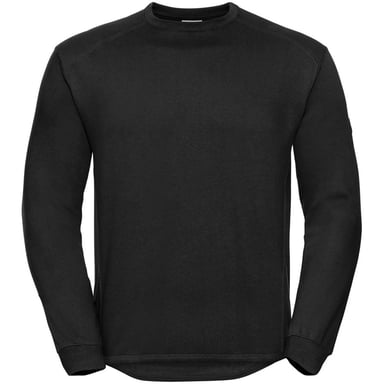 Russell Herren Rundhalsausschnitt Set In Sweatshirt Top (Schwarz)