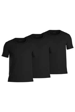BOSS Bodywear 3 Pack Crew Neck T-Shirts - Black