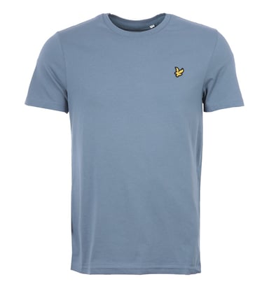 T-Shirt Lyle & Scott Uni Coton Bio - Bleu Ardoise