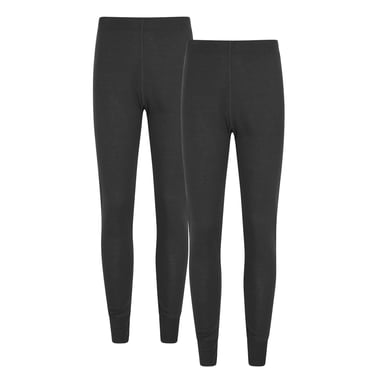 Mountain Warehouse - "Talus" Leggins mit Grundschicht 2er-Pack für Damen (Schwarz)