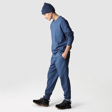 The North Face Men's Zumu Fleece Crew Neck Tracksuit, Shady Blue