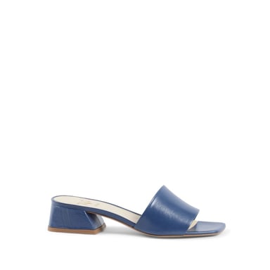 V Italia Damen Sandale Blau Neper Kid Blu