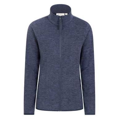 Mountain Warehouse Damen/Damen Snowdon II Melange Full Zip Fleece Jacke (Dunkelblau)