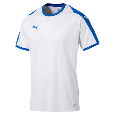 Puma Liga Jersey Training T-Shirt Kurzarm Crew Hals Blue Herren Top 703417 12