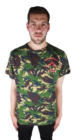 T-shirt camouflage blanc cassé OMAA002 S17411143 9919 T-shirt