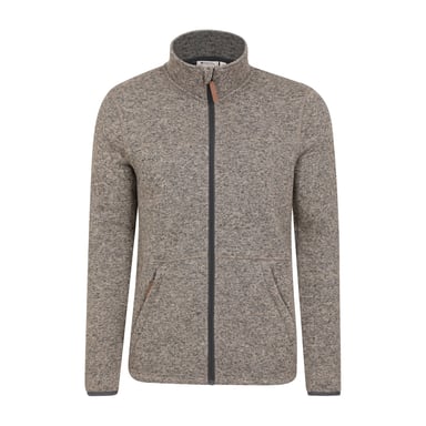 Mountain Warehouse Herren Idris III Full Zip Fleece Jacke (Beige)